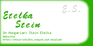 etelka stein business card